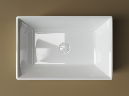 Фото раковина накладная ceramicanova element 59 см, цвет: белый cn5013