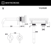Фото встраиваемый смеситель для раковины whitecross y y1215cr, цвет: хром