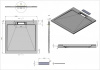 Фото поддон из искуственного камня esbano luxe 100x100 см esp-lx100b