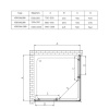 Фото душевое ограждение vincea alpha 80x90 см  vss-3al900cl