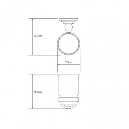 Фото подстаканник одинарный wasserkraft ammer k-7028