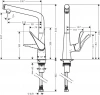 Фото смеситель для кухонной мойки hansgrohe select 14785000