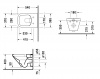 Фото унитаз подвесной безободковый duravit durastyle 54 см 2538090000