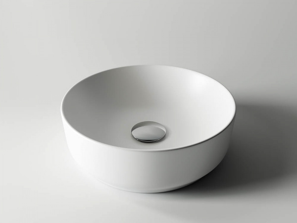 Фото раковина накладная ceramicanova element 35.5 см, цвет: белый cn6006