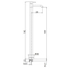 Фото напольный смеситель для раковины gattoni circle two 9109/90c0