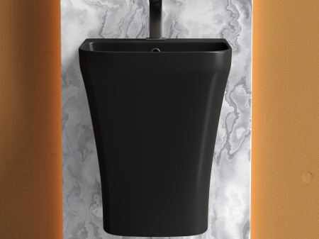 Фото раковина подвесная ceramicanova dion 36.5 см, цвет: черный cn6067mb
