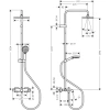 Фото душевая стойка hansgrohe vernis shape 26284000_vstv