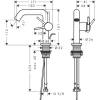 Фото смеситель для раковины hansgrohe tecturis s 73323670