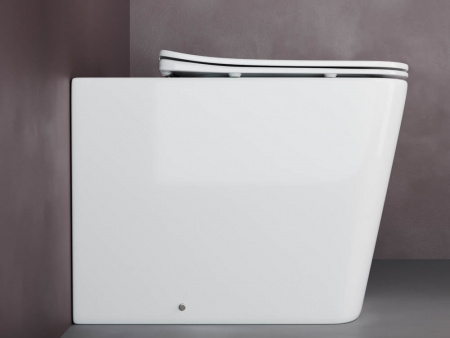 Фото унитаз-компакт, безободковый ceramicanova cubic cn1809