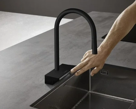 Фото смеситель для кухонной мойки hansgrohe aquno select 73831670