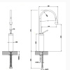 Фото смеситель для раковины gessi goccia 33608#031