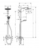 Фото душевая стойка hansgrohe crometta s 240 1jet showerpipe 27269000