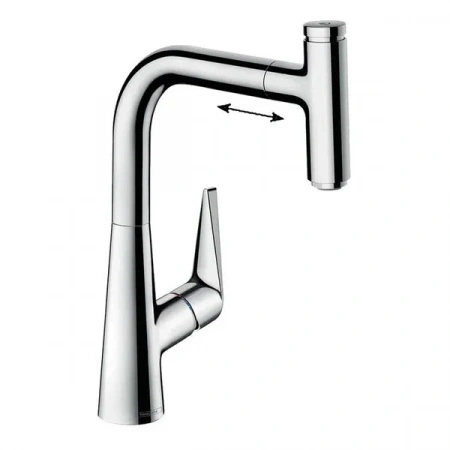 Фото смеситель для кухонной мойки hansgrohe talis select 73853000