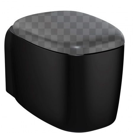 Фото унитаз подвесной безободковый vitra plural rim-ex 7830b483-0075 цвет: черный