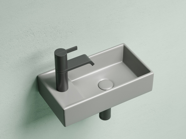 Фото раковина подвесная ceramicanova element 41.7 см, цвет: антрацит cn6051rmh