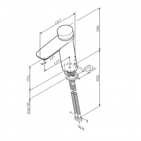 Фото смеситель  для раковины am.pm inspire v2.0 f50a02522