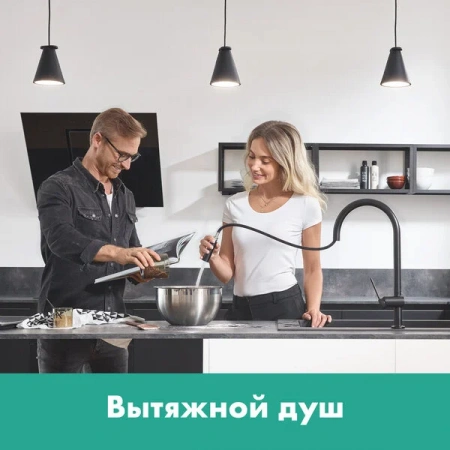 Фото смеситель для кухонной мойки hansgrohe talis 72802670