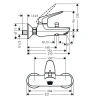 Фото смеситель для ванны hansgrohe novus 71041000