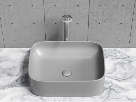 Фото раковина накладная ceramicanova element 50.5 см, цвет: антрацит cn6052mh