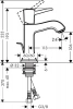 Фото смеситель для раковины hansgrohe metropol classic 31300090