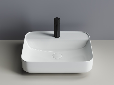 Фото раковина накладная ceramicanova element 50 см, цвет: белый cn5015