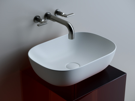 Фото раковина накладная ceramicanova element 45.5 см, цвет: белый cn6009mw