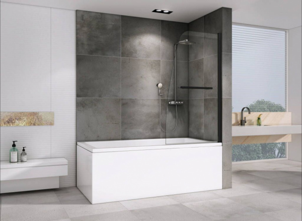 Фото шторка на ванну abber ewiges wasser 80 см ag50080b