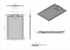 Фото поддон из искуственного камня esbano luxe 120x80 см esp-lx128g
