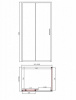 Фото душевое ограждение bandhours smart/flat-glass 810 черный матовый 100x80 см