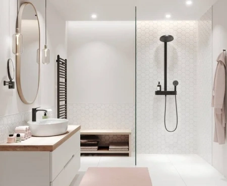 Фото душевая стойка hansgrohe pulsify 24241670