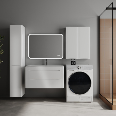 Фото тумба под раковину style line бергамо 90 см сс-00002516 белый