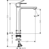 Фото смеситель для раковины hansgrohe rebris e 72583000
