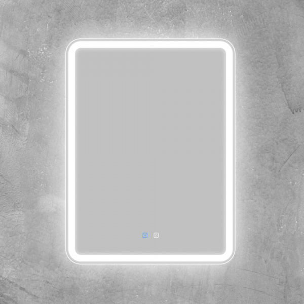 Фото зеркало с подсветкой belbagno marino 60 см spc-mar-600-800-led-tch-snd