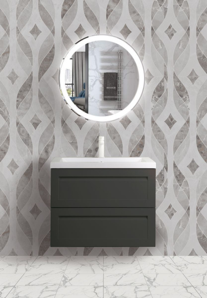 Фото тумба под раковину art&max platino 80 см am-platino-800-2c-so-gm-cer