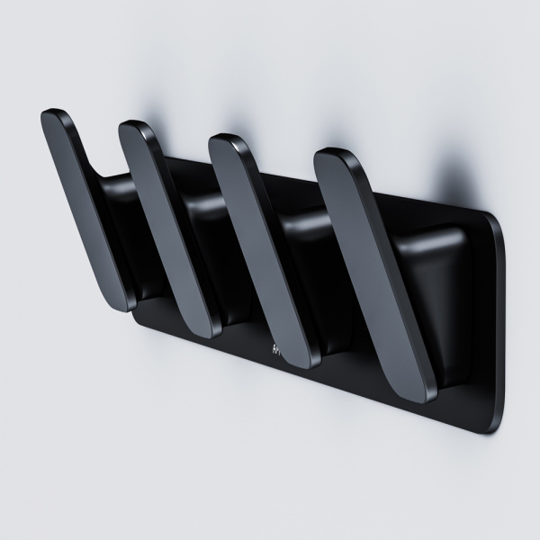 Фото набор крючков для полотенец am.pm inspire 2.0 black edition a50a35922
