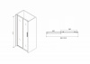 Фото душевая дверь abber schwarzer diamant 100 см ag30100bh