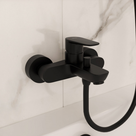 Фото смесители для ванны vitra flow soft a4294636exp цвет черный