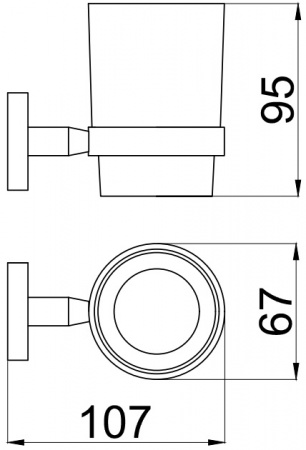 Фото стакан allen brau priority 6.31002-mg графит браш