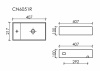 Фото раковина подвесная ceramicanova element 41.7 см, цвет: капучино cn6051rmc