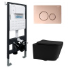 Унитаз с инсталляцией Abber Rechteck AC1201MB-AC0105-AC0121RG