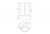 Фото душевая кабина royal bath fato rb 90x90 см rb90ck-t-bl fato