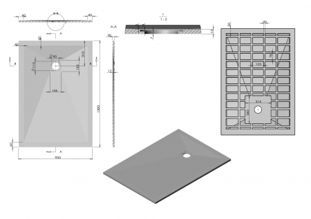 Фото поддон vincea 130x90 см vst-4sr9013a