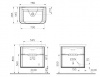 Фото тумба с раковиной vitra sento 80 см 60824