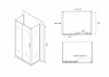 Фото душевое ограждение abber schwarzer diamant 120x100 см ag30120b-s100b-s100b