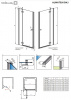 Фото душевая дверь radaway almatea dwj l/r 90 см 31002-01-05n