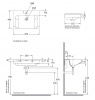 Фото раковина полувстраиваемая kerasan inka project 60 см 341101