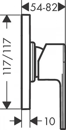 Фото смеситель для душа hansgrohe vernis shape 71658670
