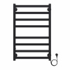 Электрический полотенцесушитель Azario Palermo 50x80 см цвет: черный AZ83858B