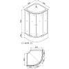 Фото душевая кабина loranto 90x90 см cs-6690-25 f