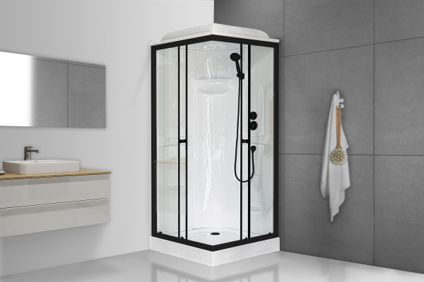 Фото душевая кабина royal bath hp rb90hp1-t-bl 90x90 см